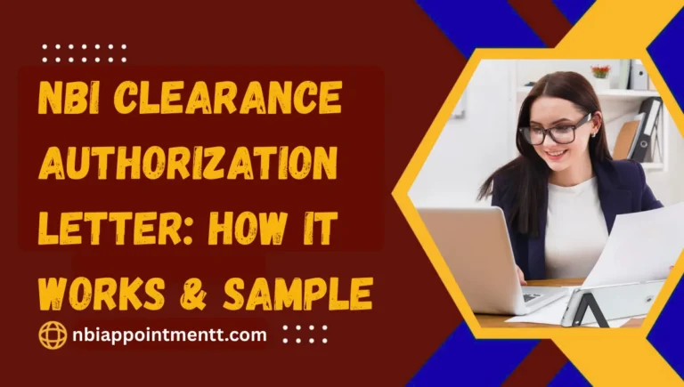 NBI Clearance Authorization Letter How It Works & Sample