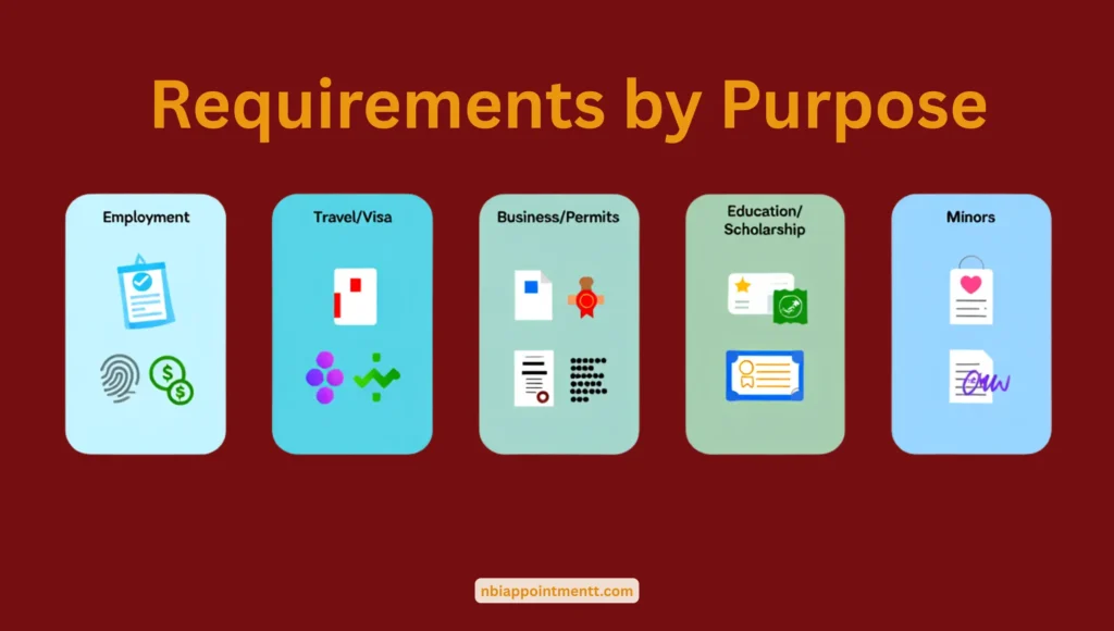 Requirements by Purpose