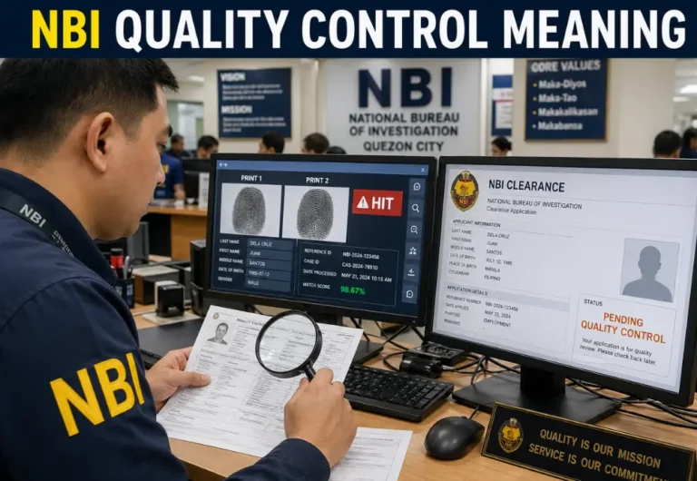 NBI Quality Control Meaning 5 NBI Quality Control Meaning